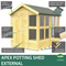 Sheds DIY - 6'x20' Apex Potting Shed