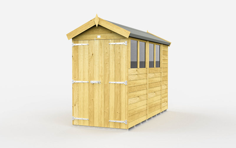 Sheds DIY Apex Sheds - 4ft Wide - Numerous Size Variations Available
