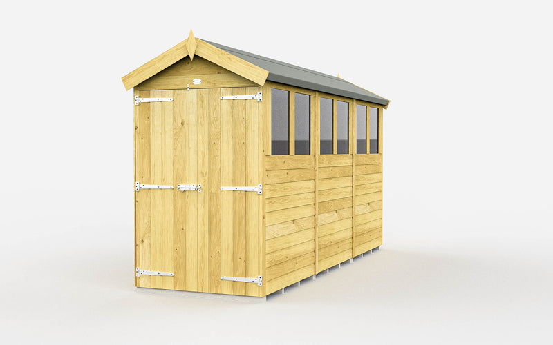Sheds DIY Apex Sheds - 4ft Wide - Numerous Size Variations Available