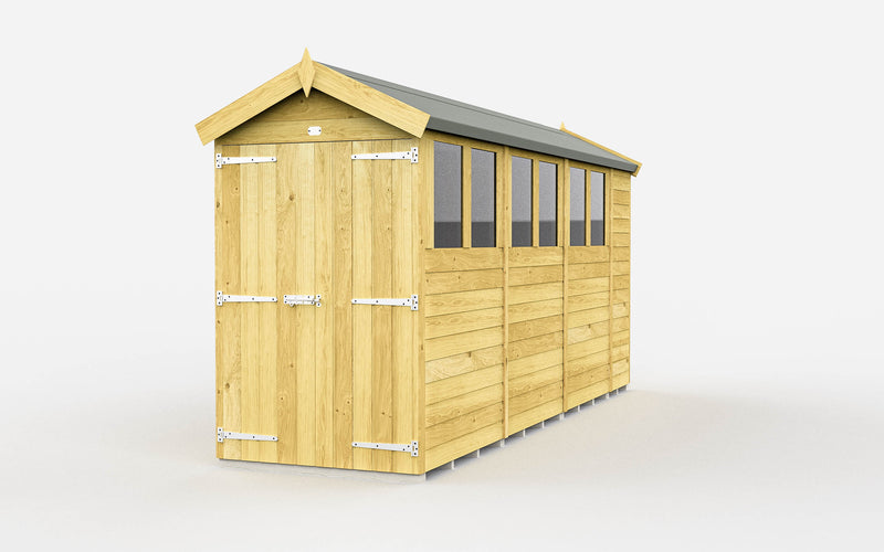Sheds DIY Apex Sheds - 4ft Wide - Numerous Size Variations Available