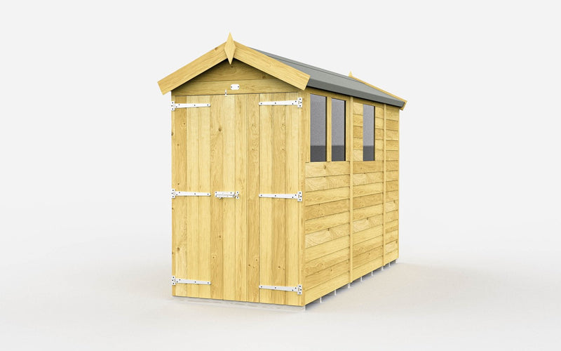 Sheds DIY Apex Sheds - 4ft Wide - Numerous Size Variations Available