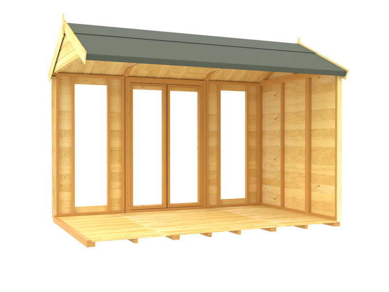 Sheds DIY - Full Height Window Apex Summerhouse - 5ft Deep - Various Size Variations Available