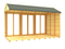 Sheds DIY - Full Height Window Apex Summerhouse - 5ft Deep - Various Size Variations Available