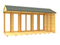 Sheds DIY - Full Height Window Apex Summerhouse - 5ft Deep - Various Size Variations Available