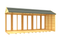 Sheds DIY - Full Height Window Apex Summerhouse - 5ft Deep - Various Size Variations Available