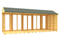 Sheds DIY - Full Height Window Apex Summerhouse - 5ft Deep - Various Size Variations Available