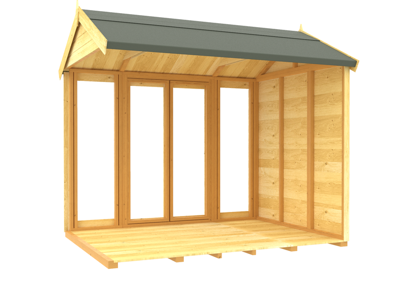Sheds DIY - Full Height Window Apex Summerhouse - 5ft Deep - Various Size Variations Available