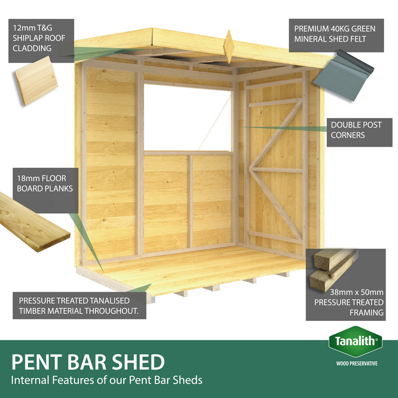 Sheds DIY - Bar - Various Sizes Available
