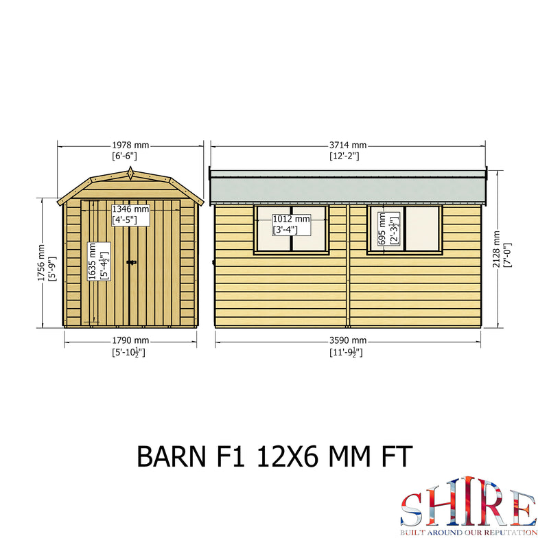 Barn Premium (12' x 6')