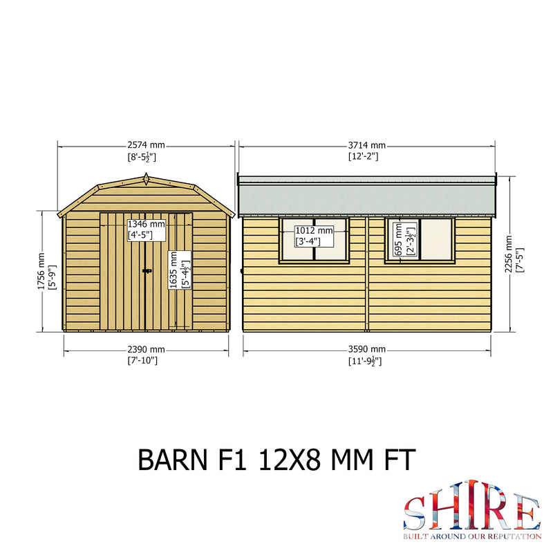 Barn Premium (12' x 8')