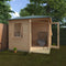 Woodlands Bradwell Corner Log Cabin 10'x10G in 28mm Logs