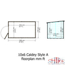 Caldey (10' x 6') Professional Storage Shed