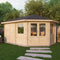 Corner Lodge Plus Log Cabin 16' x 9G' (5000G x 3000mm) - With Side Storage