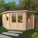 Corner Lodge Plus Log Cabin 16' x 9G' (5000G x 3000mm) - With Side Storage