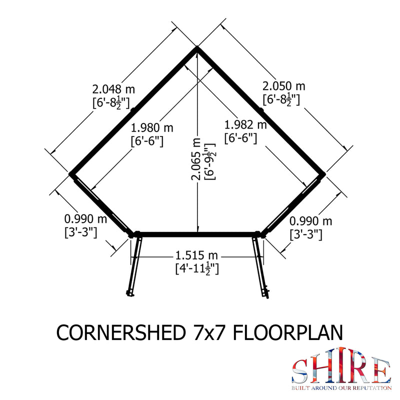 Corner Shed (7' x 7')