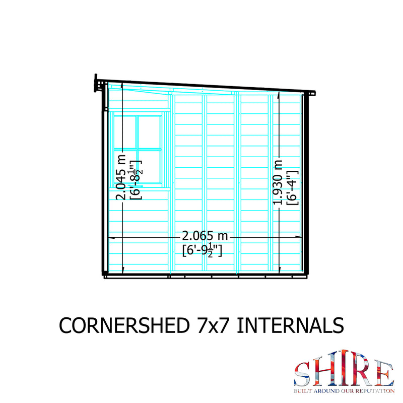 Corner Shed (7' x 7')