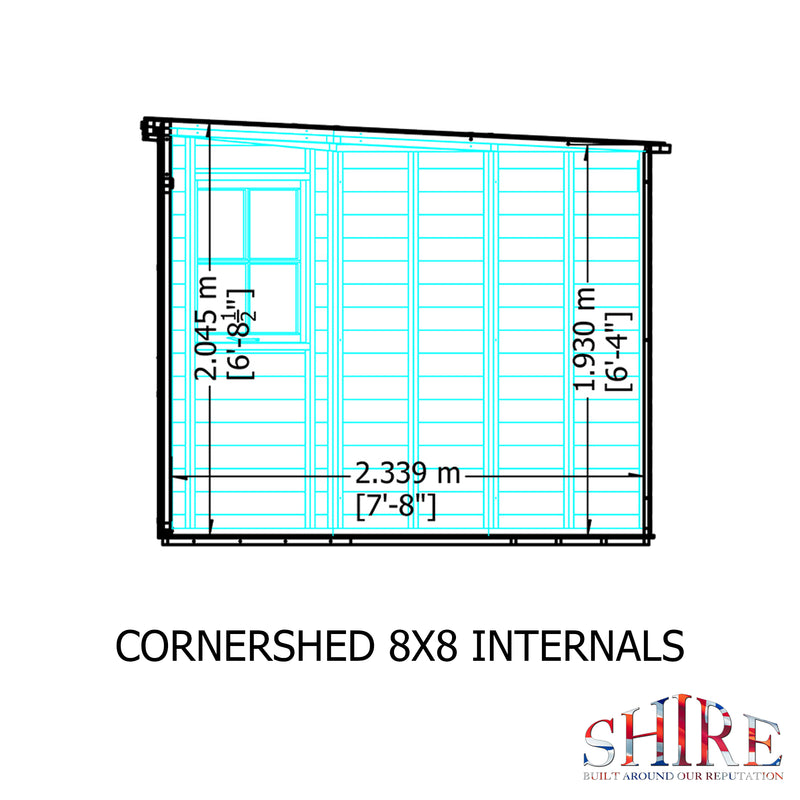 Corner Shed (8' x 8')