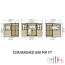 Corner Shed (8' x 8')