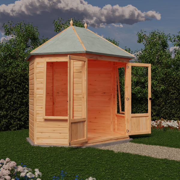 Fleswick Gazebo Summerhouse (8' x 6') (aprox) – Norfolk Sheds