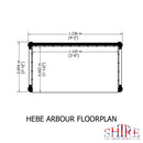 Hebe Garden Arbour (4' x 2')