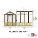 Holkham Greenhouse 6'x8'