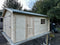 Woodlands Warwick Garage in 44mm Logs