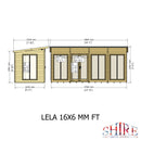 Lela Pent Summerhouse 16'x6' in T&G