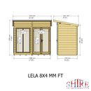 Lela Pent Summerhouse 8'x4' in T&G