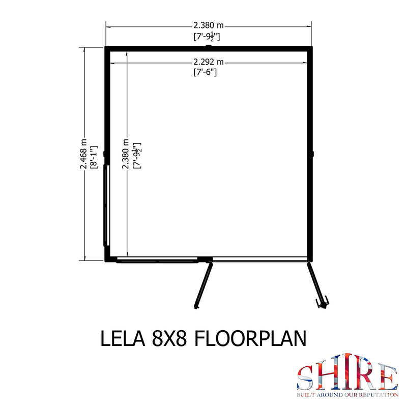 Lela Pent Summerhouse 8'x8' in T&G