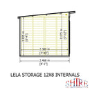 Lela Pent Summerhouse 12'x8' in T&G - Including 4ft Storage