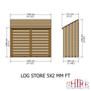 Small Log Store 4'11'' x 1'10''