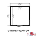 Orchid Summerhouse 8' x 8' (2390 x 2390mm)