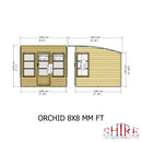 Orchid Summerhouse 8' x 8' (2390 x 2390mm)