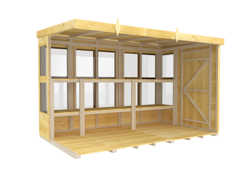Sheds DIY - 10'x6' Pent Potting Shed
