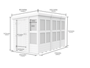 Sheds DIY - 10'x6' Pent Potting Shed