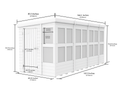 Sheds DIY - 14'x6' Pent Potting Shed