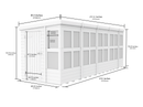 Sheds DIY - 18'x6' Pent Potting Shed