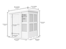Sheds DIY - 4'x6' Pent Potting Shed