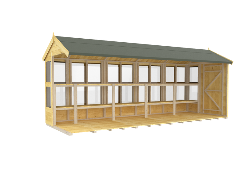 Sheds DIY - 6'x18' Apex Potting Shed