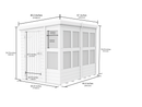 Sheds DIY - 8'x6' Pent Potting Shed