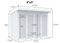 Sheds DIY - Full Height Window Pent Summerhouse - 5ft Deep - Various Size Variations Available