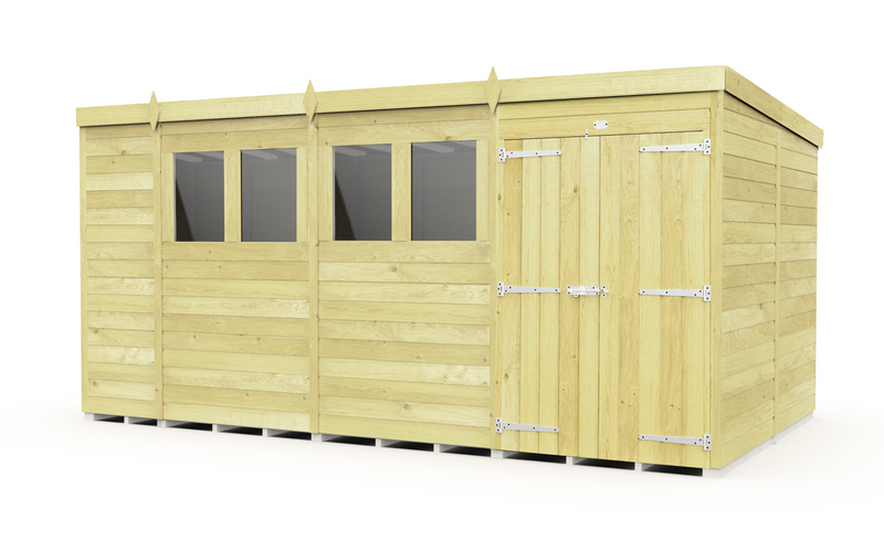 Sheds DIY Pent Sheds - 8ft Deep - Numerous Size Variations Available