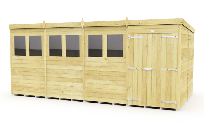 Sheds DIY Pent Sheds - 8ft Deep - Numerous Size Variations Available