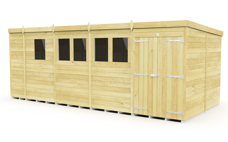 Sheds DIY Pent Sheds - 8ft Deep - Numerous Size Variations Available