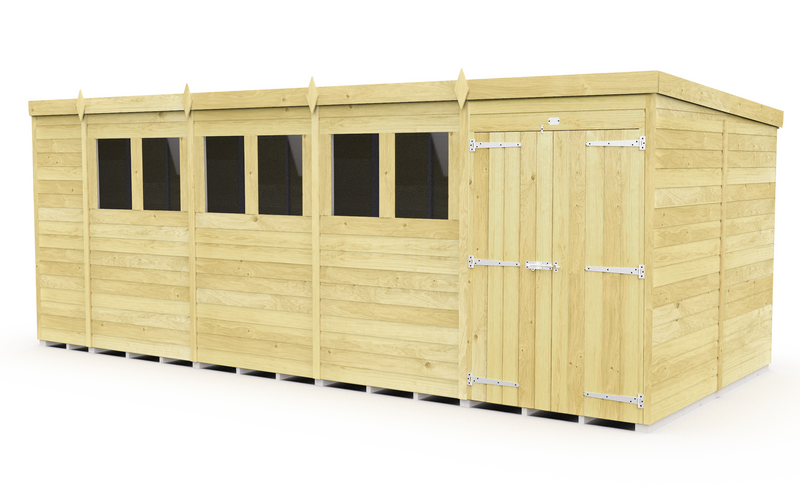 Sheds DIY Pent Sheds - 8ft Deep - Numerous Size Variations Available