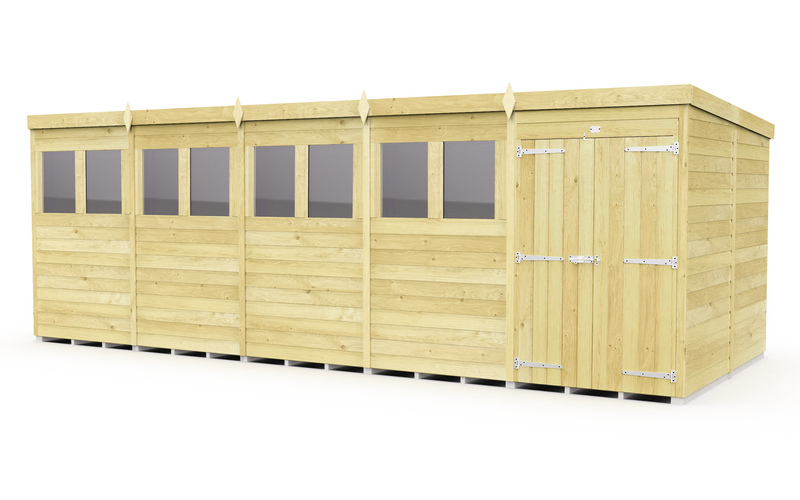 Sheds DIY Pent Sheds - 8ft Deep - Numerous Size Variations Available