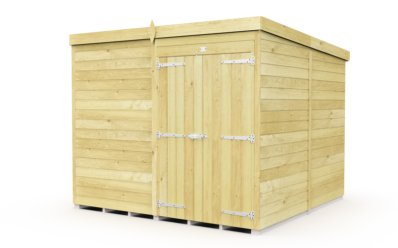 Sheds DIY Pent Sheds - 8ft Deep - Numerous Size Variations Available