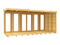 Sheds DIY - Full Height Window Pent Summerhouse - 5ft Deep - Various Size Variations Available