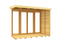 Sheds DIY - Full Height Window Pent Summerhouse - 4ft Deep - Various Size Variations Available