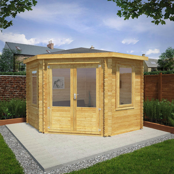 Mercia Corner Log Cabin - Various Sizes Available